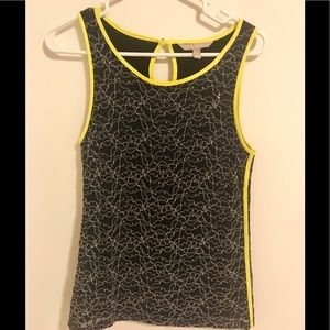 Banana Republic navy lace tank
